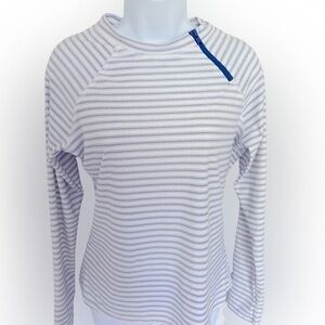 Cabana Life UPF 50 Rashquard - M white , blue detail , UPF 50 nylon spandex